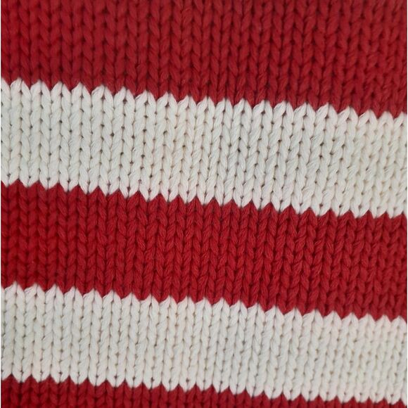 Nwt Zara Red and Crean Striped Knit Vest with Large Goldtone Buttons - Picture 4 of 12